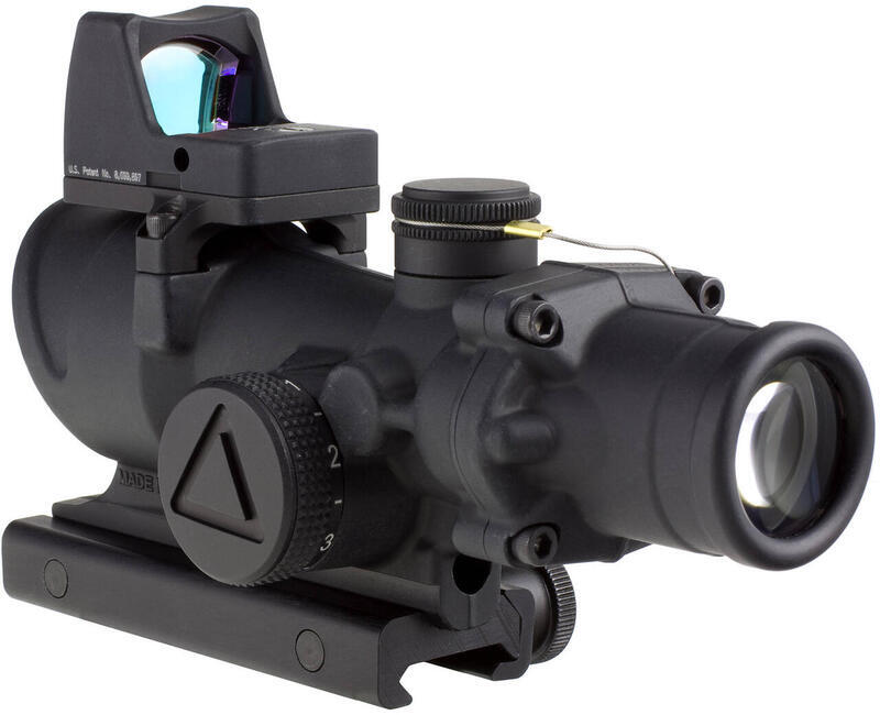 Trijicon 4x32 ACOG LED Illuminated Scope and 3.25 MOA Red Dot Type 2 LED RM01 Sight Kit