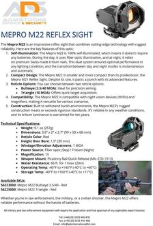 M22 Reflex Sight
