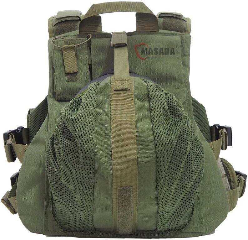 Masada Plate carrier with an inner belt - green